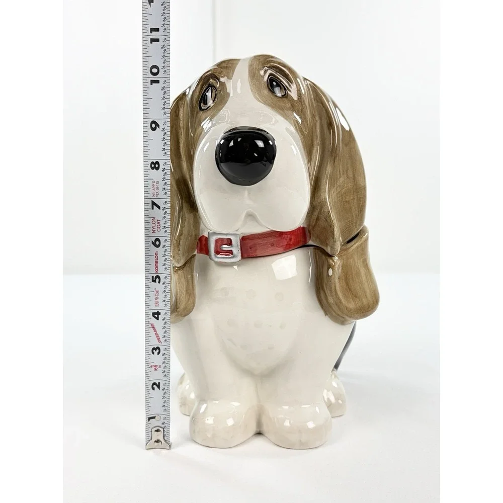 Pioneer Woman Charlie Basset Hound Cookie Jar Ceramic Dog Treat Canister w/Lid